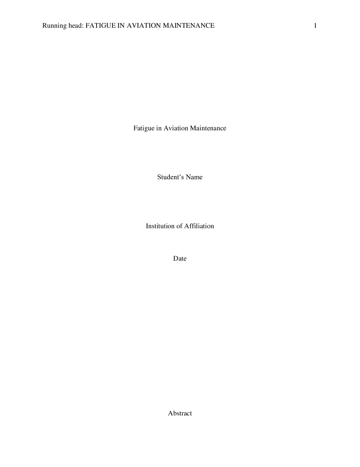 Preview image for Aviation>Research Pape>College (1-2 years: Freshmen, Sophomore)